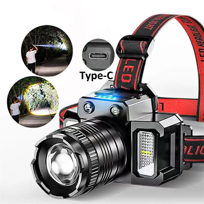 LED Telescopic Headlamp Head Torch